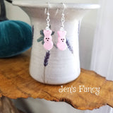 Easter Bunny Earrings Sterling Silver Jewelry
