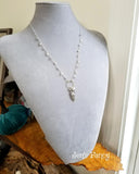 Jellyfish Beach Necklace Sterling Silver Iolite & Pearl