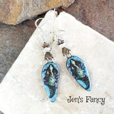 Mermaid Earrings Porcelain & Sterling Silver