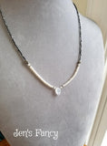 Moonstone Leaf Gemstone Necklace Karen Hill Tribe Fine Silver