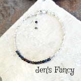 Pietersite Bracelet Karen Hill Tribe Pure Silver & Sterling Silver